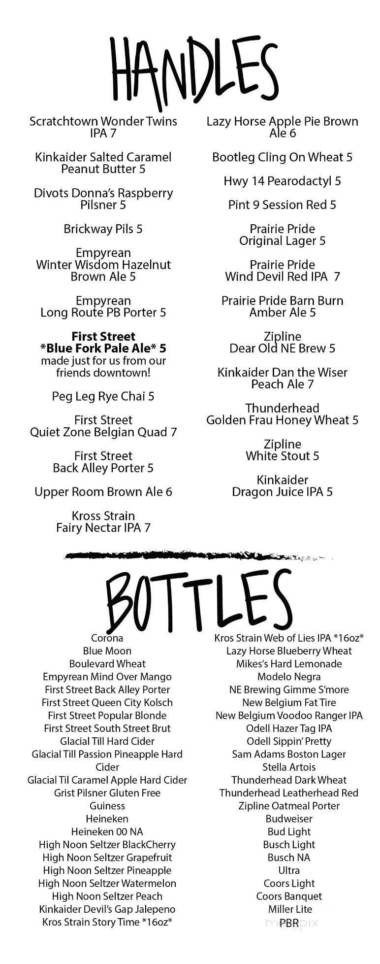 Blue Fork Kitchen - Hastings, NE menu_pic