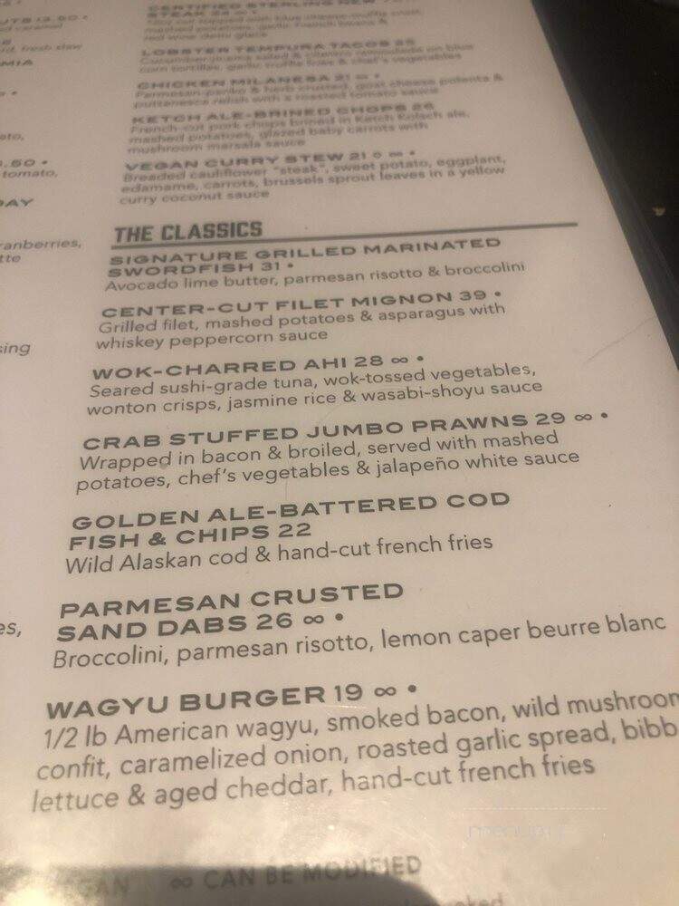 Brigantine Seafood Restaurant - La Mesa, CA menu_pic