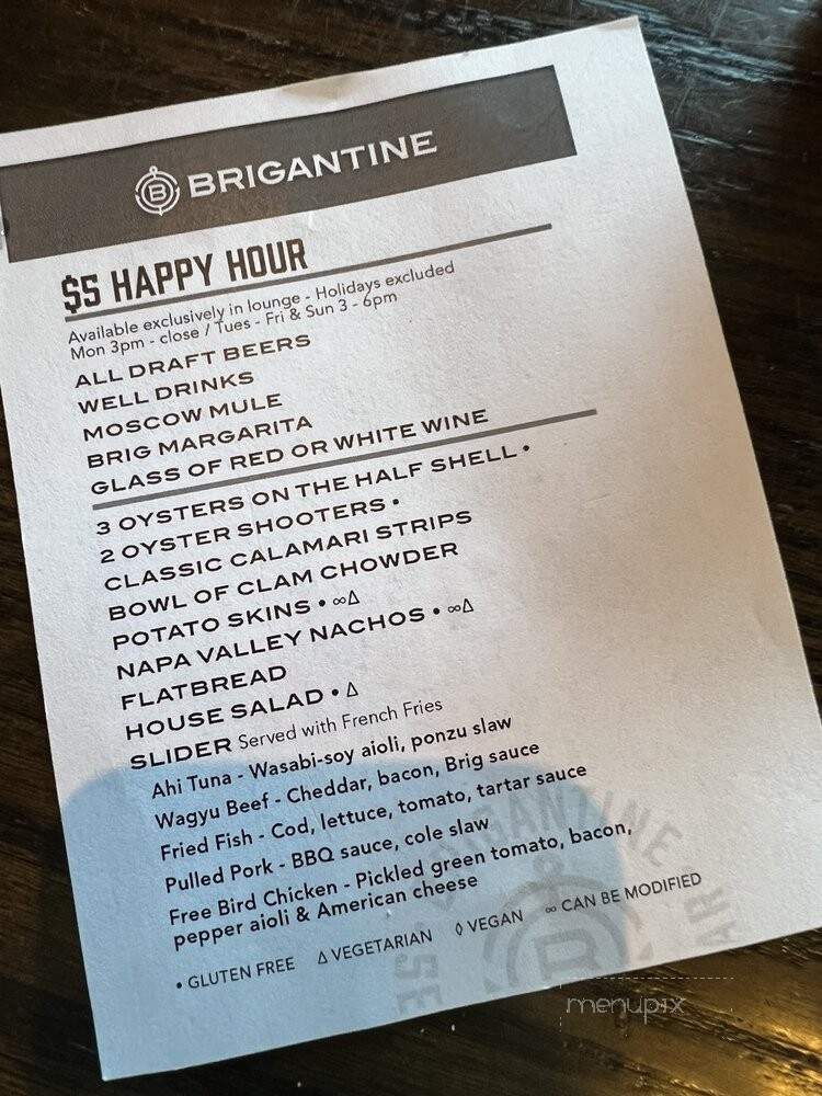 Brigantine Seafood Restaurant - La Mesa, CA menu_pic