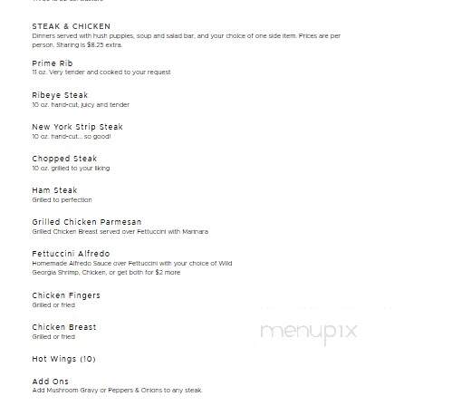 Captain Joe's Seafood - Jesup, GA menu_pic