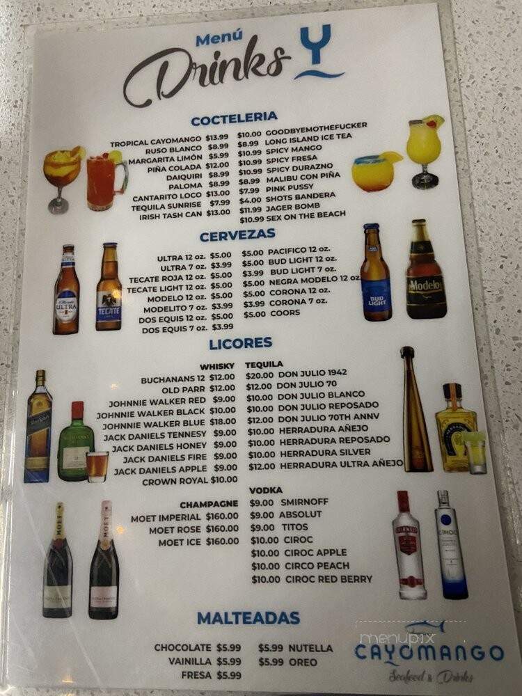 Cayo Mango - Phoenix, AZ menu_pic