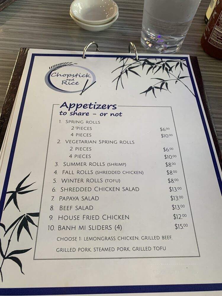 Chopstick and Rice - Honolulu, HI menu_pic