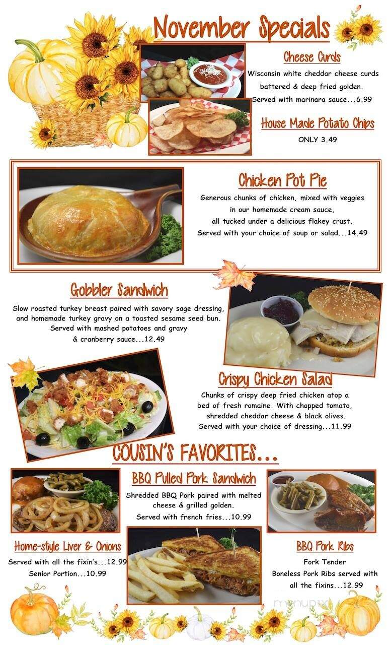Country Cousin - Centralia, WA menu_pic
