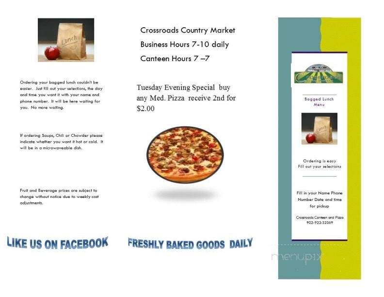 Cross Roads Country Market - Thorburn, NS menu_pic