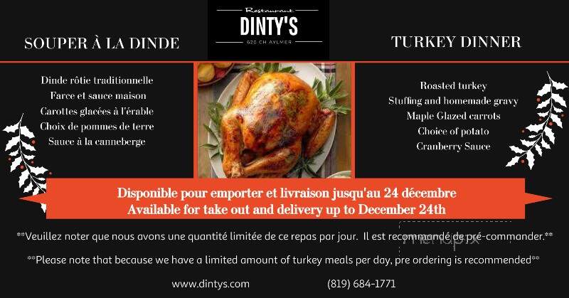 Dinty Moore's Restaurant - Gatineau, QC menu_pic