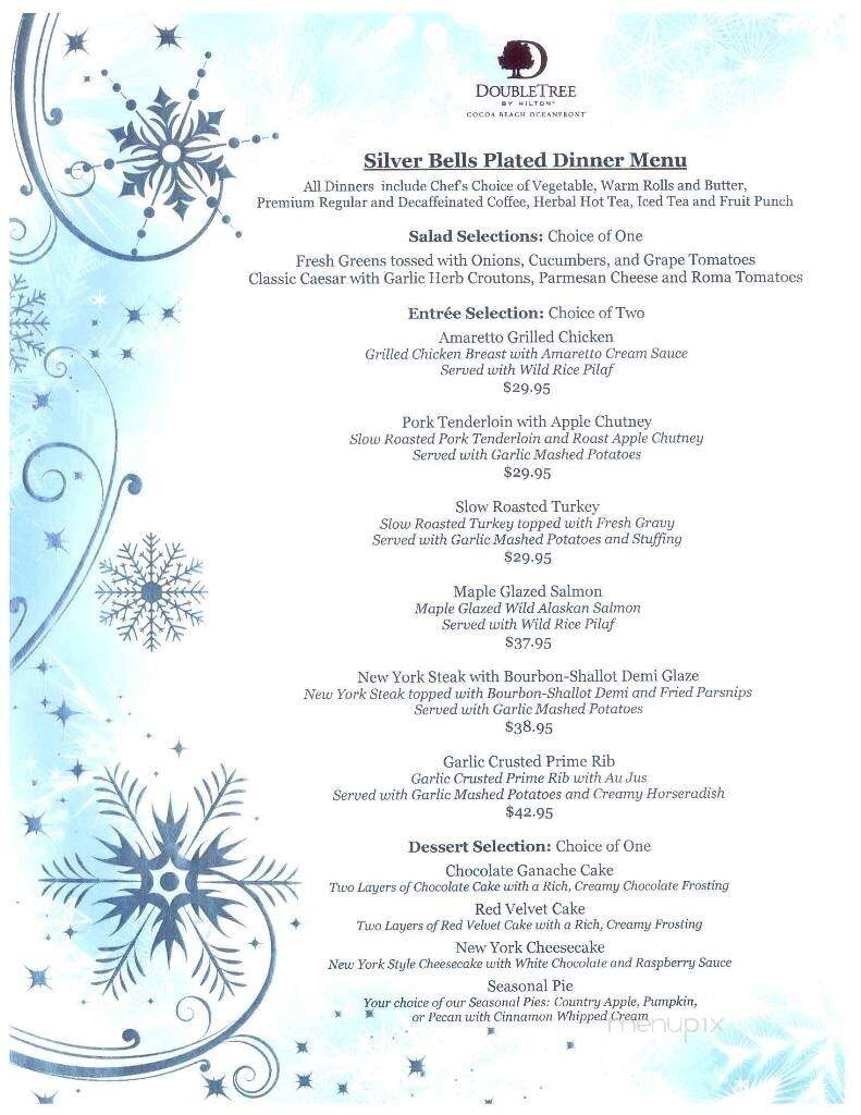 Doubletree-Oceanfront - Cocoa Beach, FL menu_pic