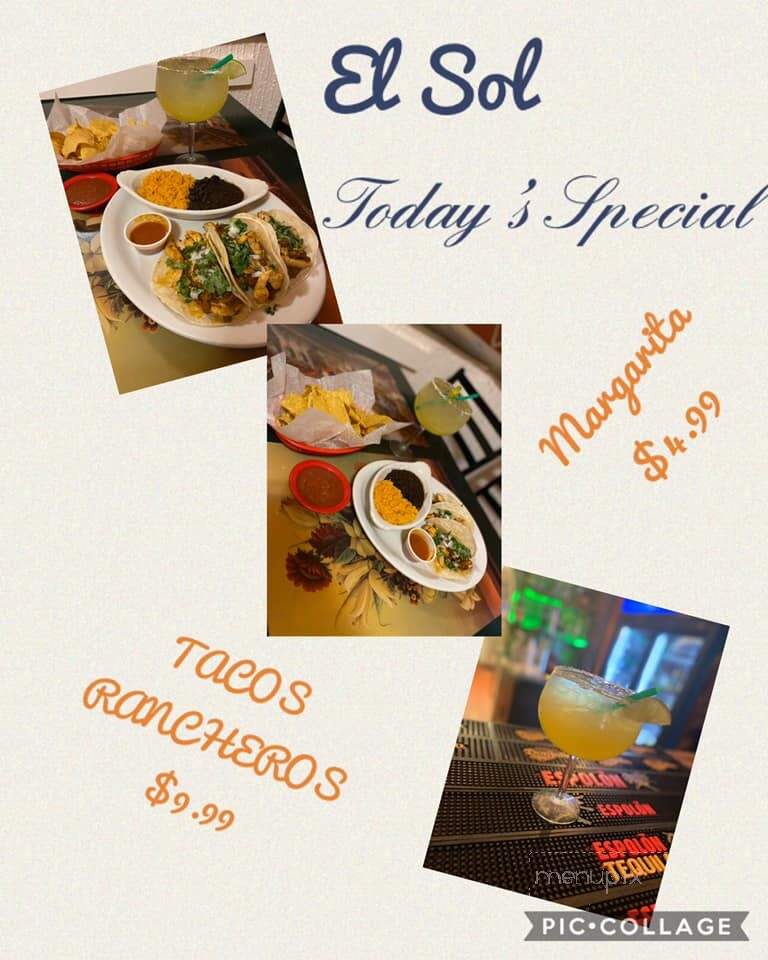El Sol - Ottawa, KS menu_pic