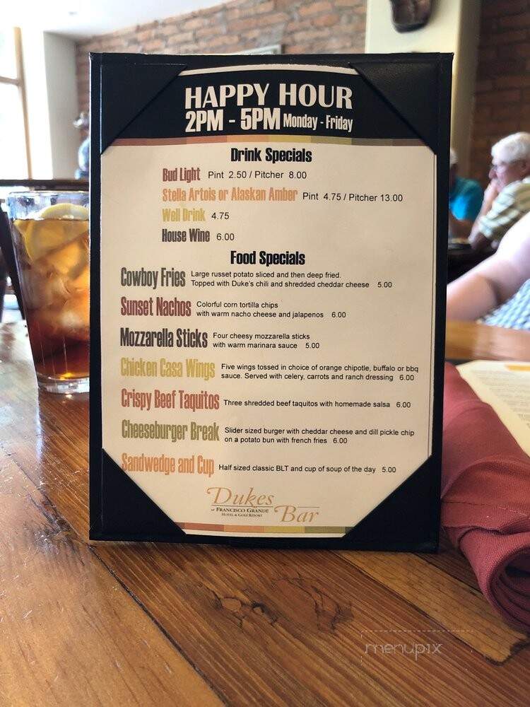 Duke's - Casa Grande, AZ menu_pic