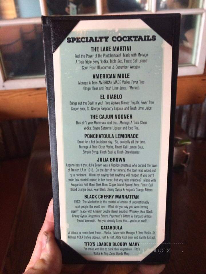 Frenier Landing Restaurant - Laplace, LA menu_pic