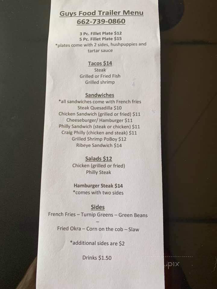 Guy's Catfish & Steakhouse - Vaiden, MS menu_pic