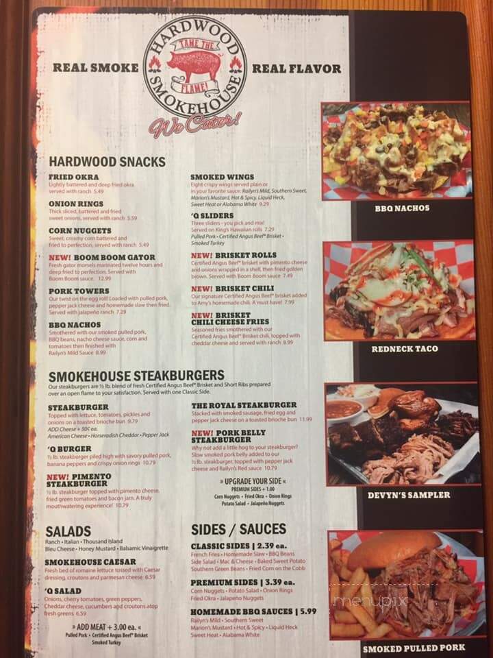Hardwood Smokehouse - Crystal River, FL menu_pic