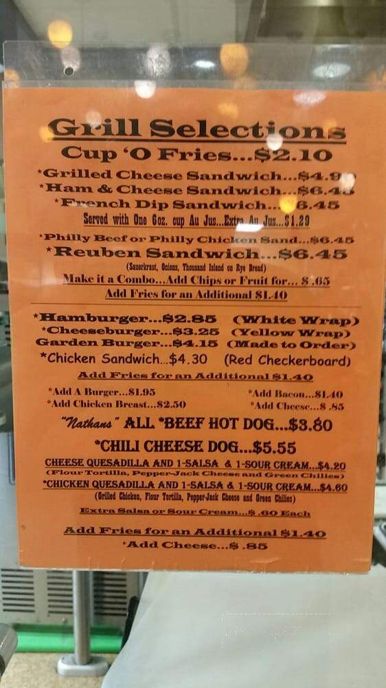 University of Utah Hospital Cafeteria - Salt Lake City, UT menu_pic