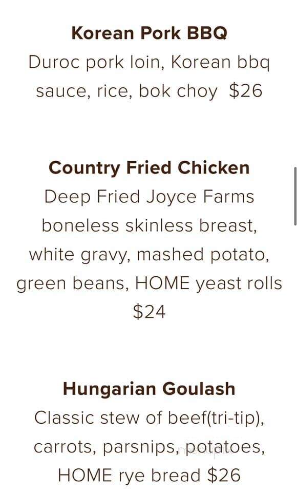 Home Restaurant - Marble Hill, GA menu_pic