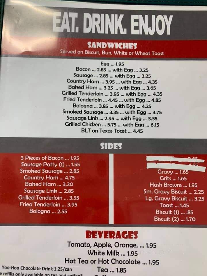 Hoyts Country Cooking - Lexington, NC menu_pic