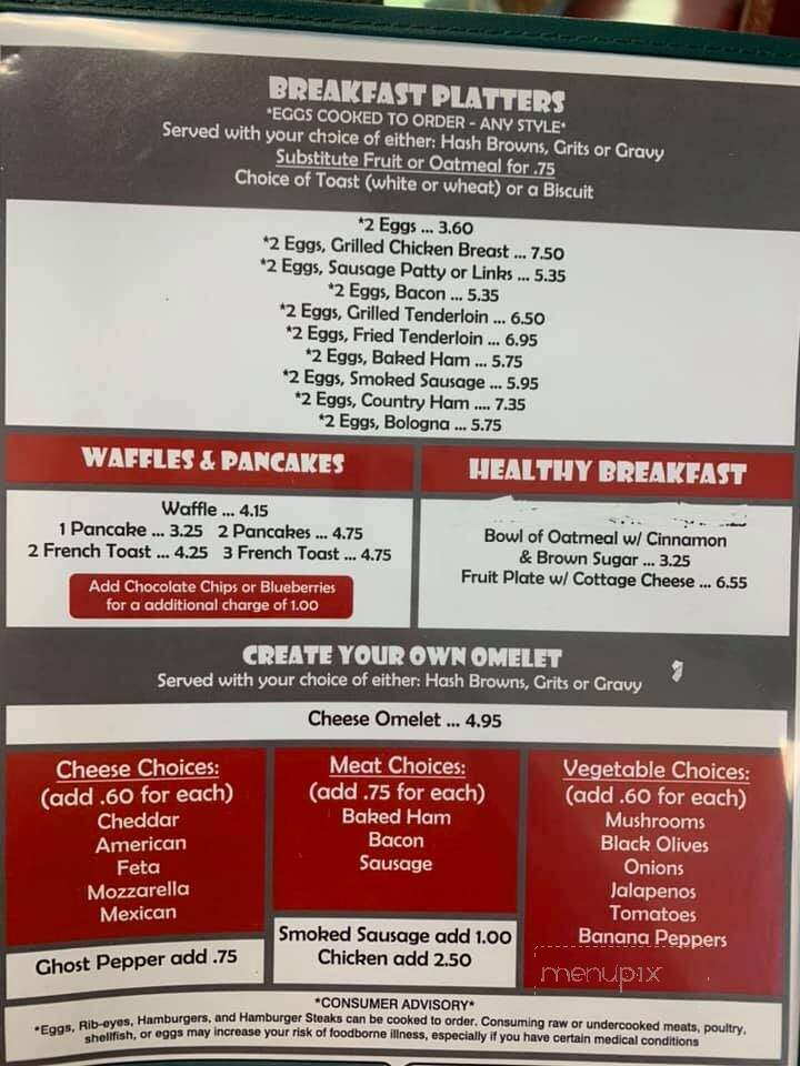 Hoyts Country Cooking - Lexington, NC menu_pic
