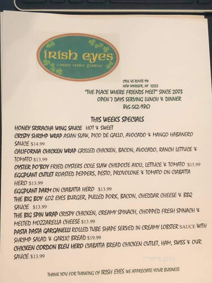 Irish Eyes Pub - New Windsor, NY