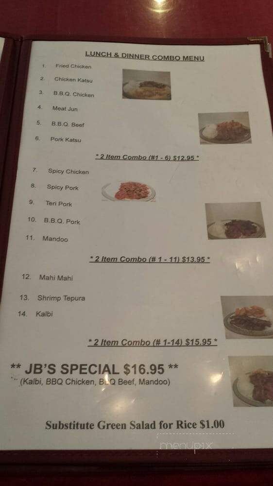 J B's Kitchen - Wailuku, HI menu_pic