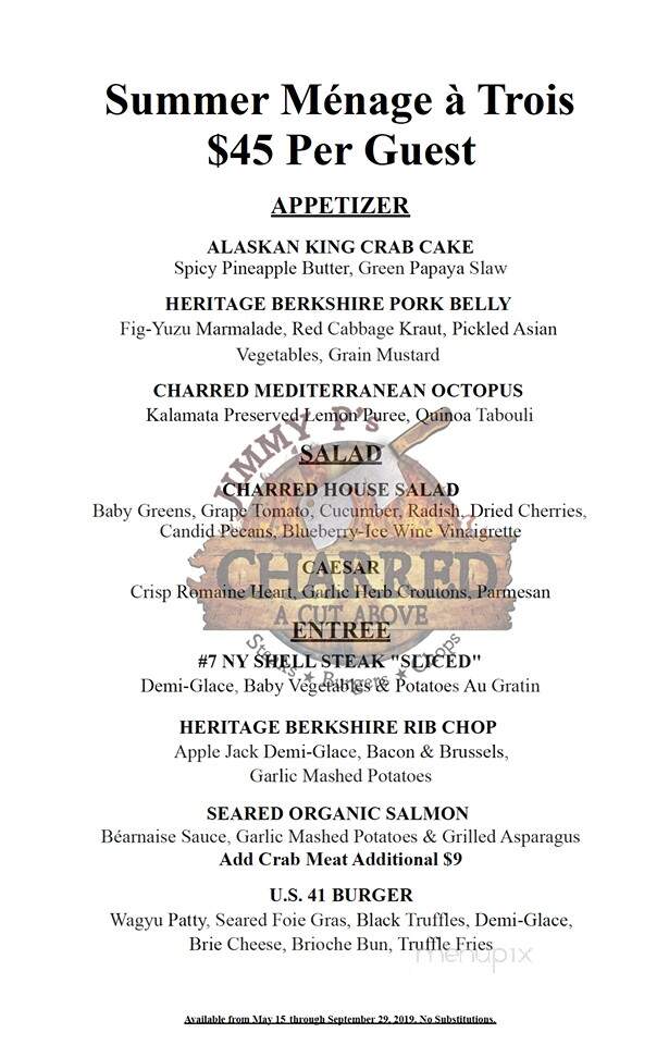 Jimmy P's Butcher Shop and Deli - Naples, FL menu_pic