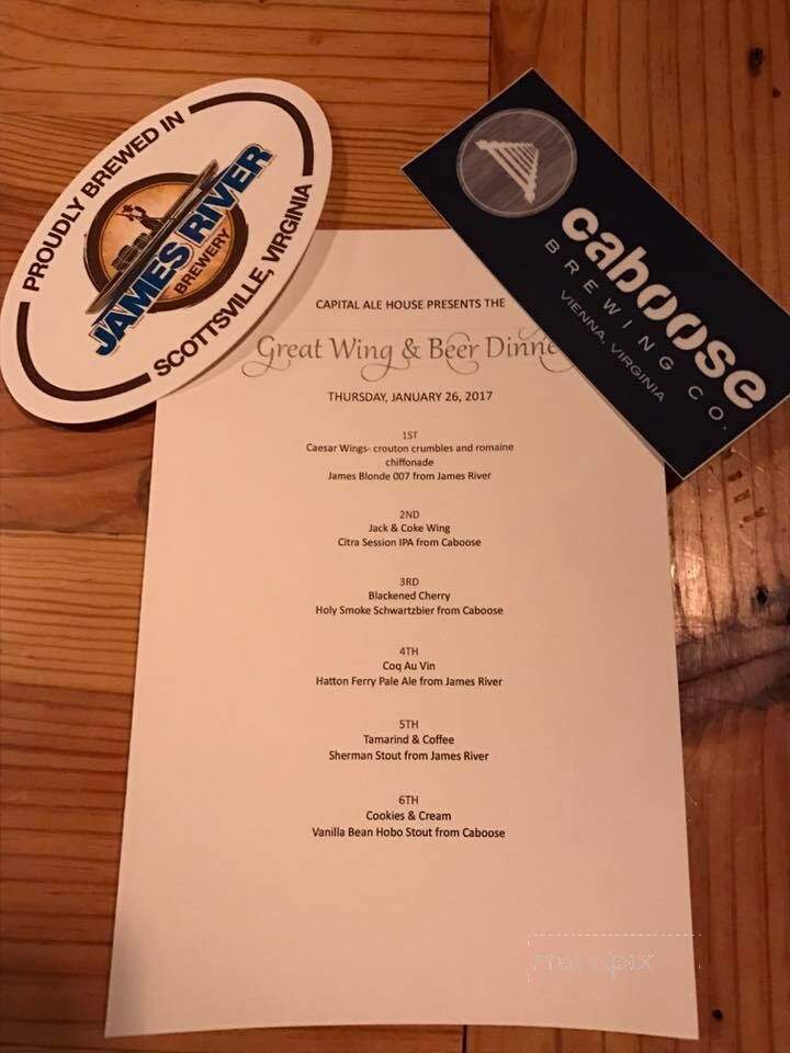 James River Brewery - Scottsville, VA menu_pic