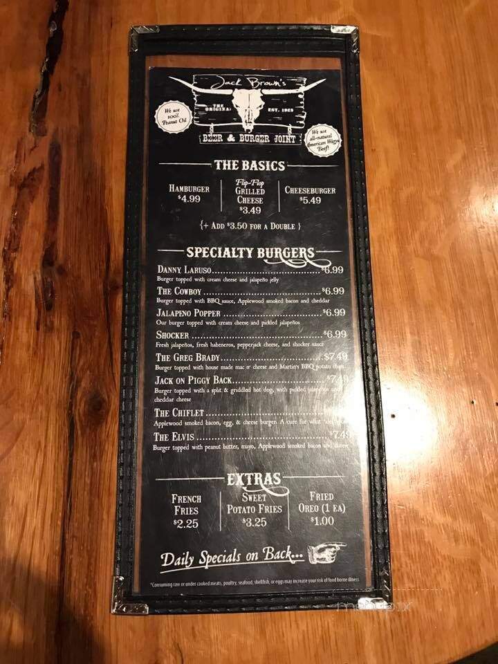 James River Brewery - Scottsville, VA menu_pic