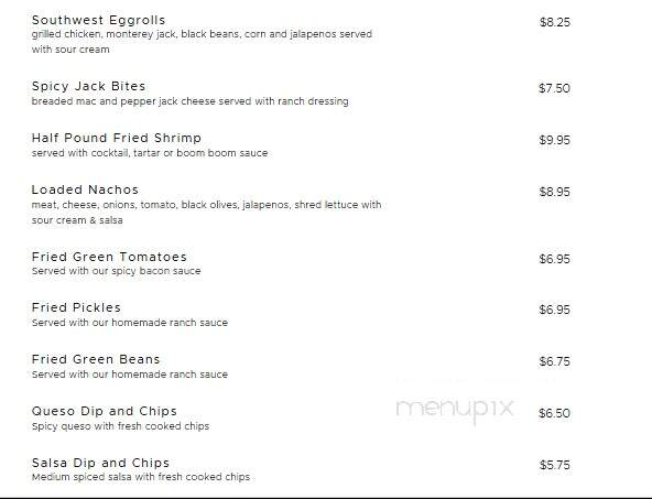 JR'S PUB - GOOSE CREEK, SC menu_pic