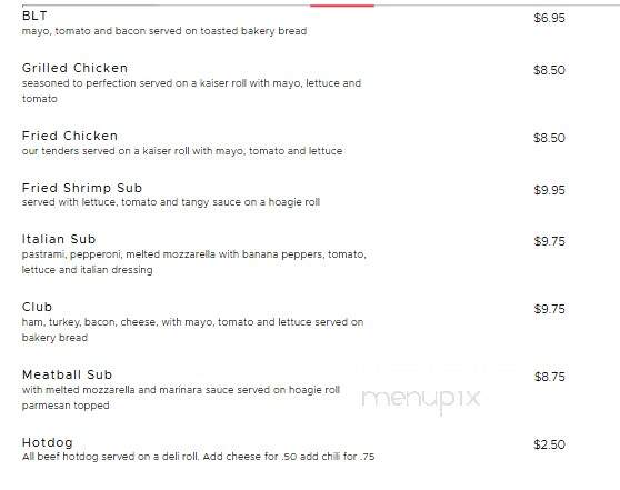 JR'S PUB - GOOSE CREEK, SC menu_pic