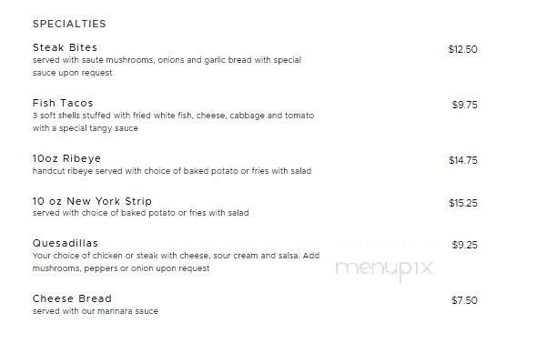 JR'S PUB - GOOSE CREEK, SC menu_pic