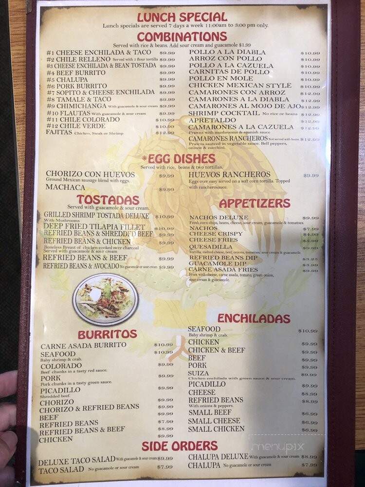 La Fiesta Mexican Restaurant - Fernley, NV menu_pic