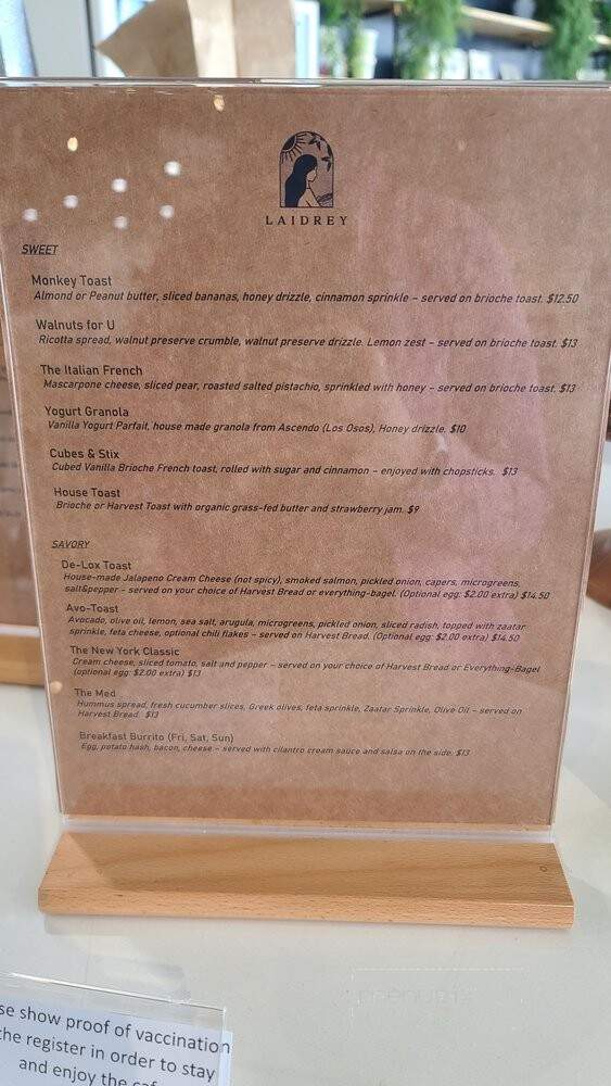 Laidrey - Tarzana, CA menu_pic