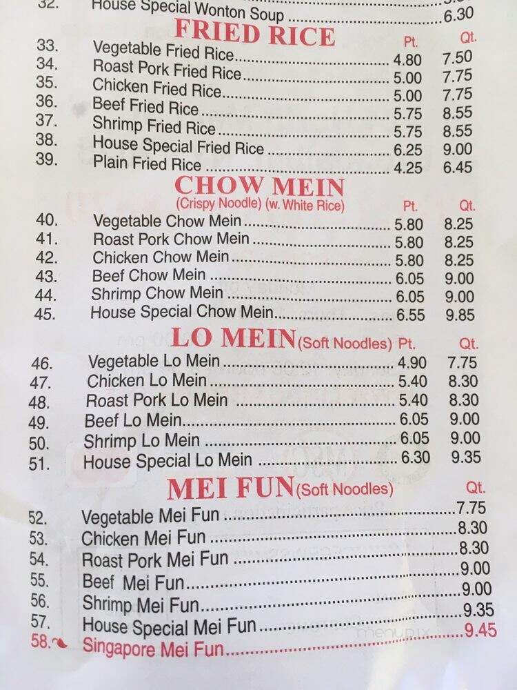 Lins Garden - Broadalbin, NY menu_pic
