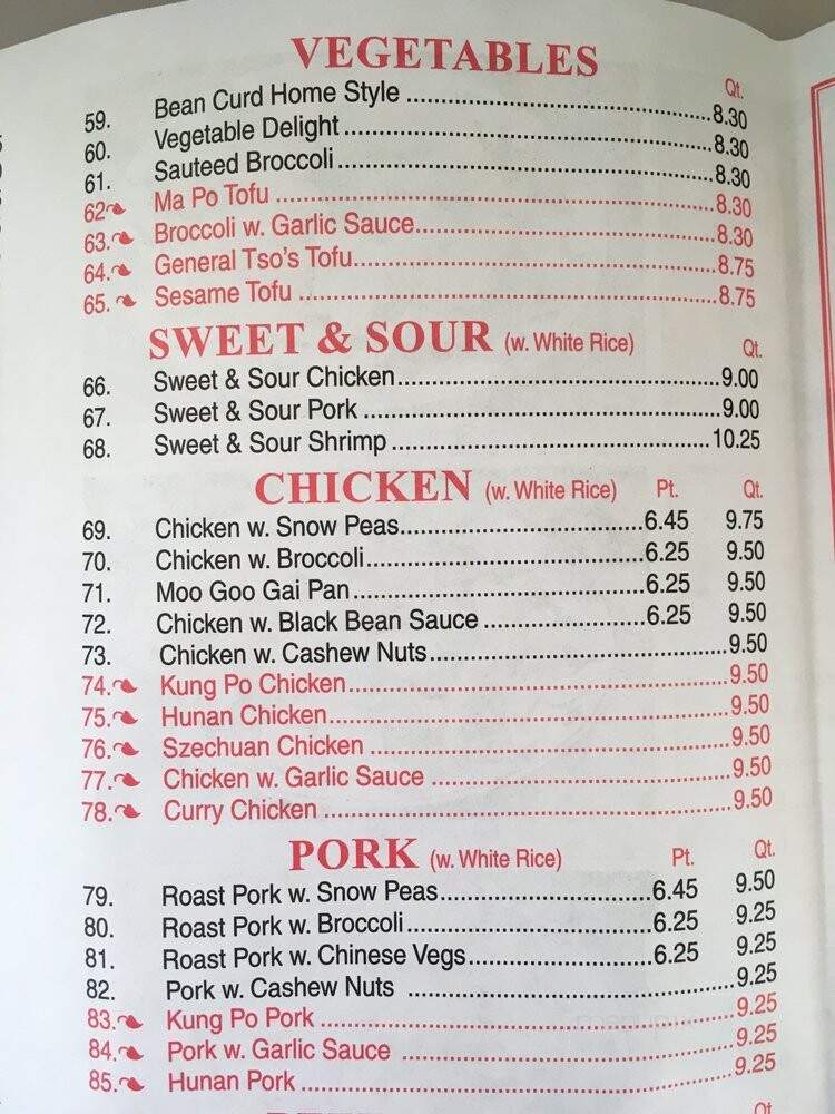 Lins Garden - Broadalbin, NY menu_pic