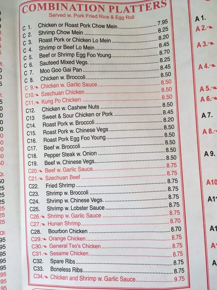 Lins Garden - Broadalbin, NY menu_pic
