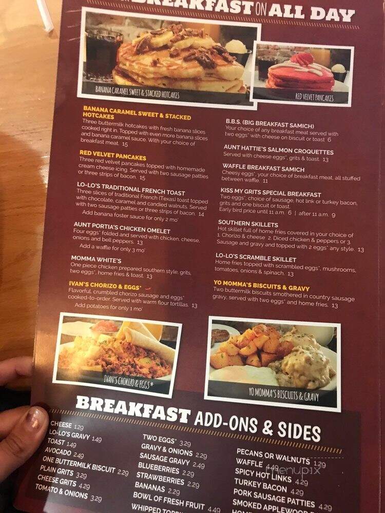 Lo Lo's Chicken & Waffles - Scottsdale, AZ menu_pic