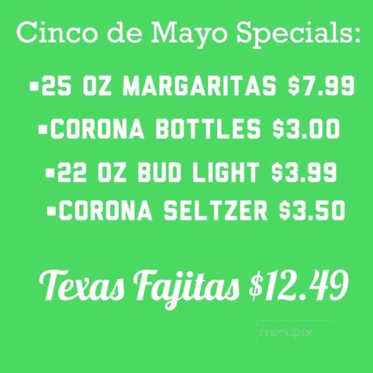 Mango's Mexican & American Grill - Winona, MN menu_pic