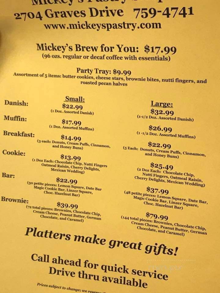 Mickey's Pastry Shop - Goldsboro, NC