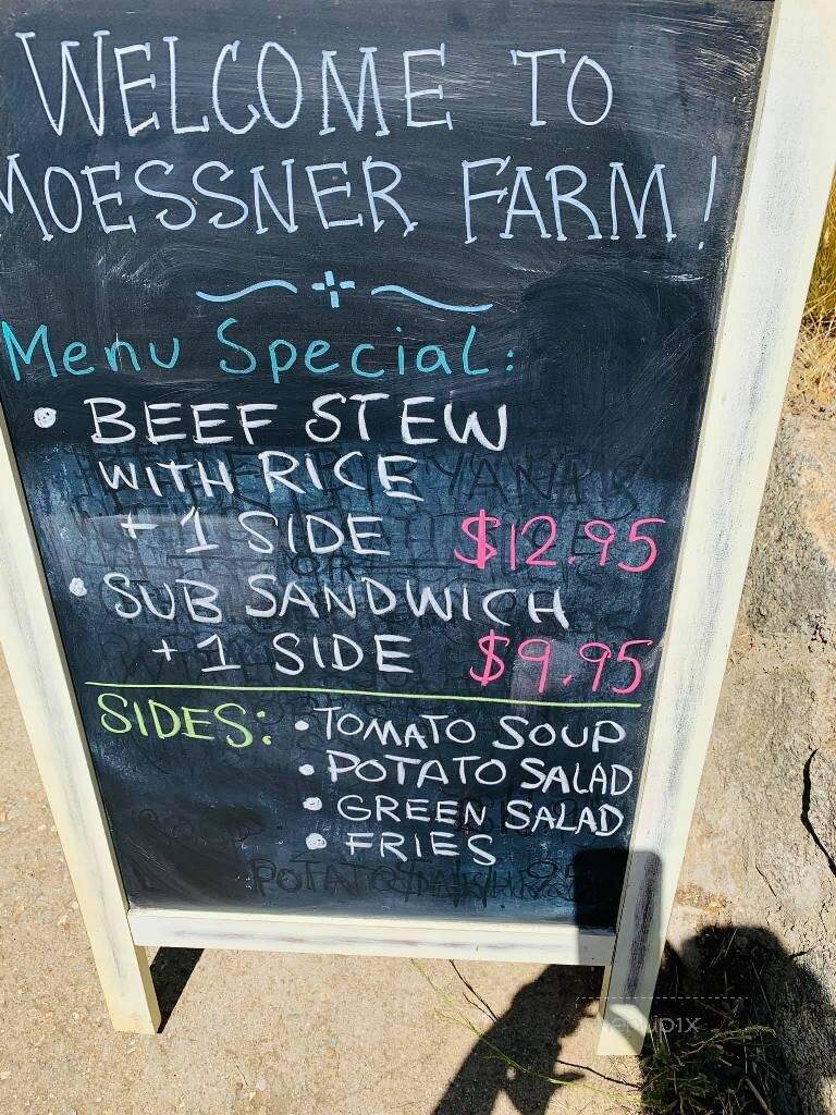 Moessner Farm Cafe & Store - Tehachapi, CA menu_pic
