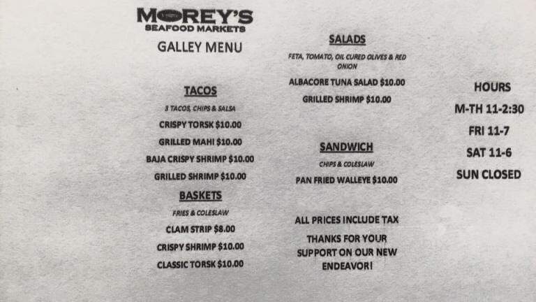 Morey's Fish House Market - Brainerd, MN menu_pic
