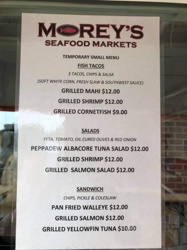Morey's Fish House Market - Brainerd, MN menu_pic