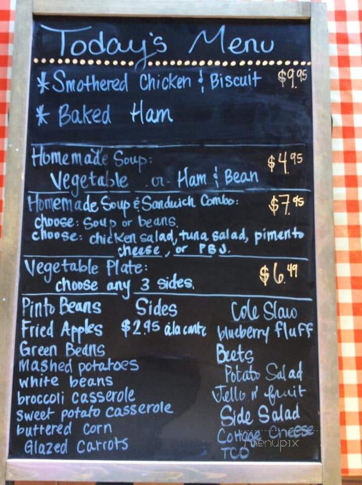 Museum of Appalachia Cafe - Clinton, TN menu_pic