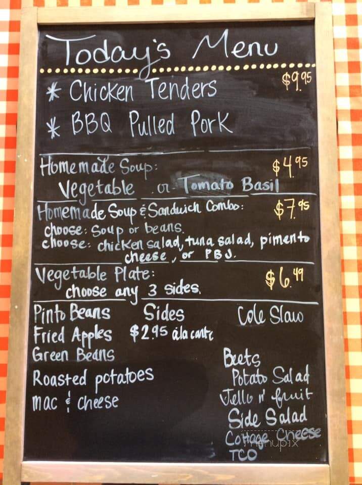 Museum of Appalachia Cafe - Clinton, TN menu_pic