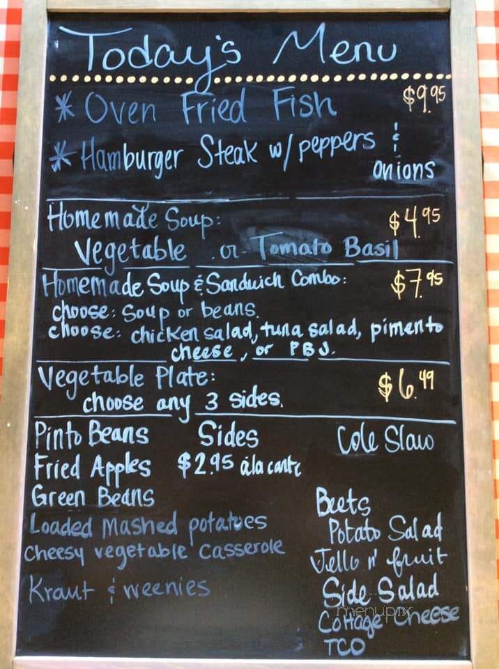 Museum of Appalachia Cafe - Clinton, TN menu_pic