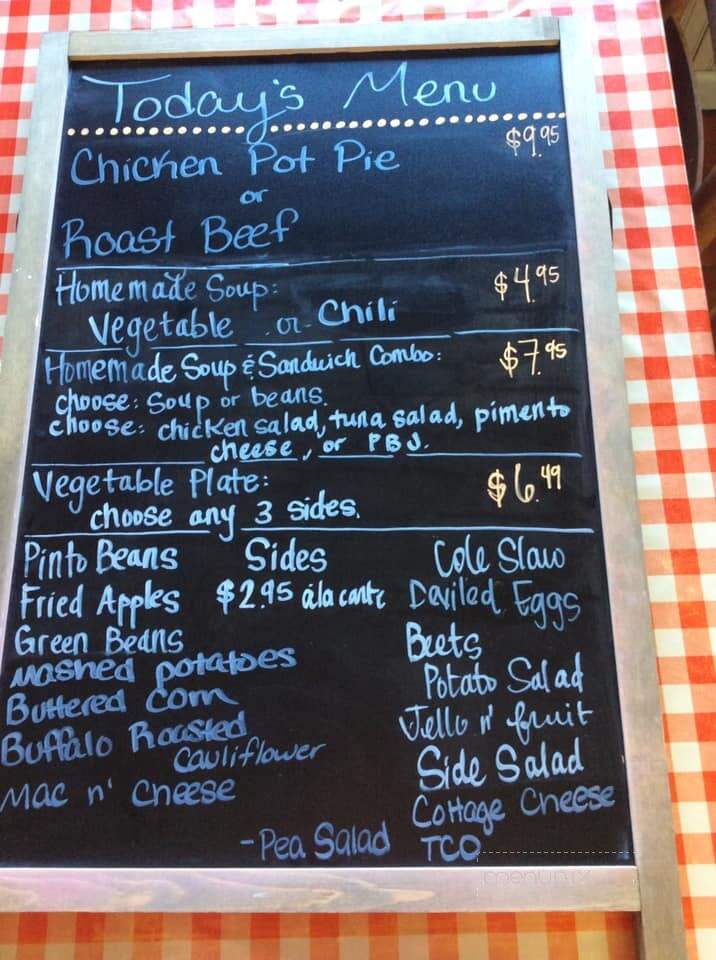 Museum of Appalachia Cafe - Clinton, TN menu_pic