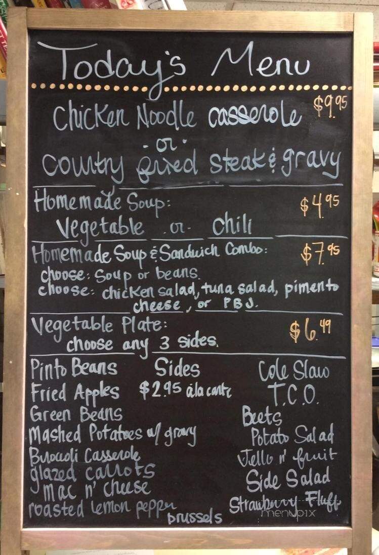 Museum of Appalachia Cafe - Clinton, TN menu_pic