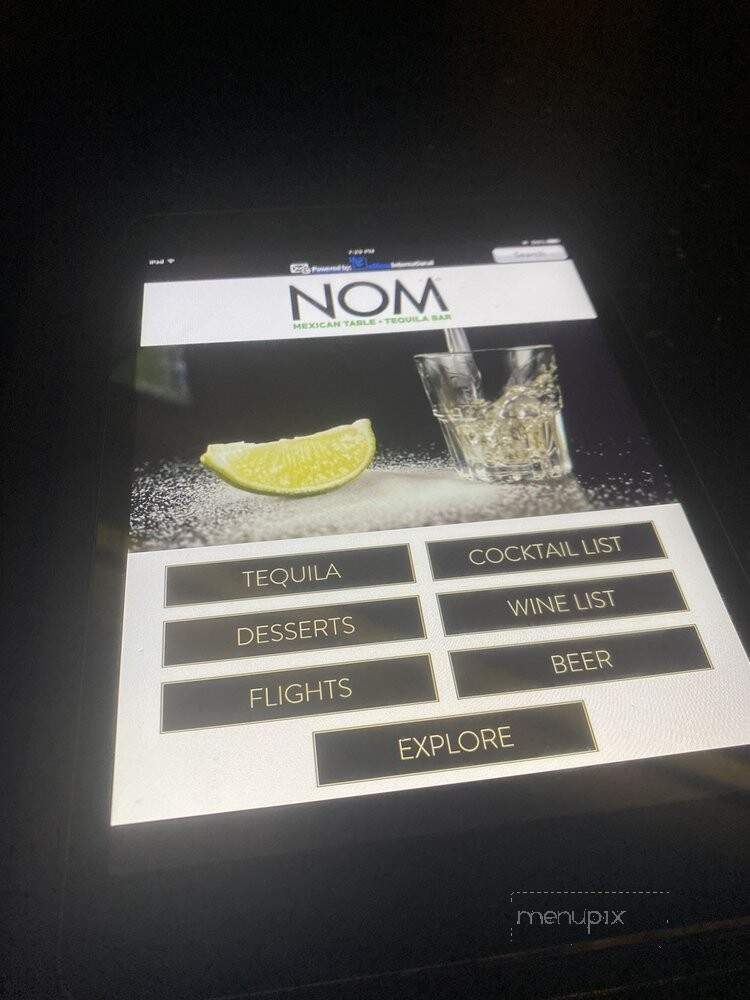 NOM Mexican Table + Tequila Bar - Morristown, NJ menu_pic