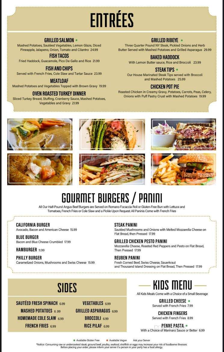 Our Place Kitchen & Bar - Peabody, MA menu_pic