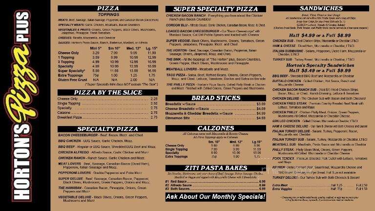 Horton's Pizza Plus - Arma, KS menu_pic