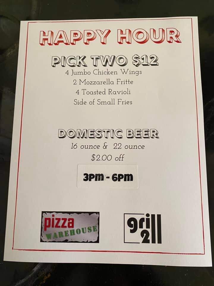 Pizza warehouse - Paducah, KY menu_pic