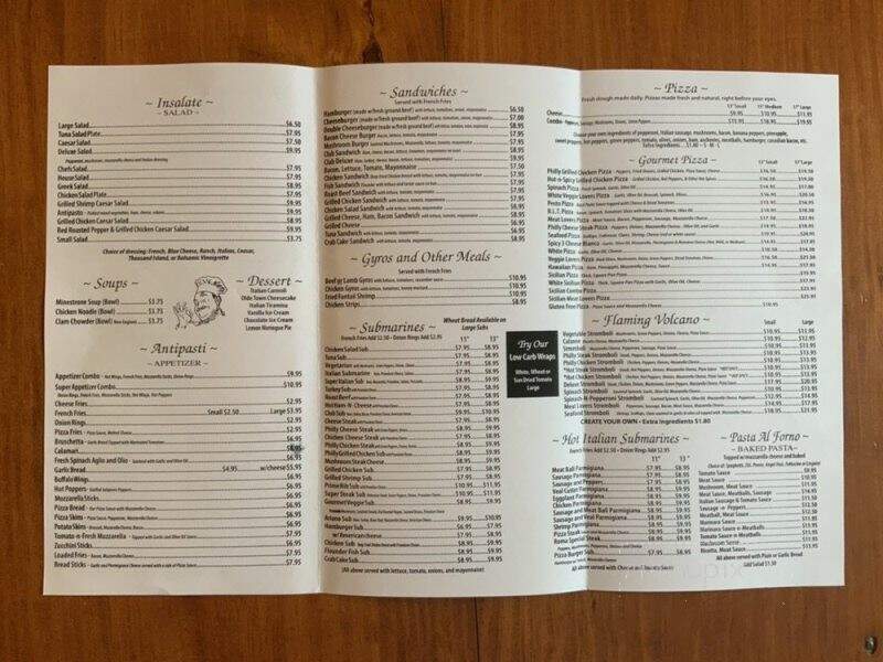 Roma Ristorante Italiano - Warsaw, VA menu_pic
