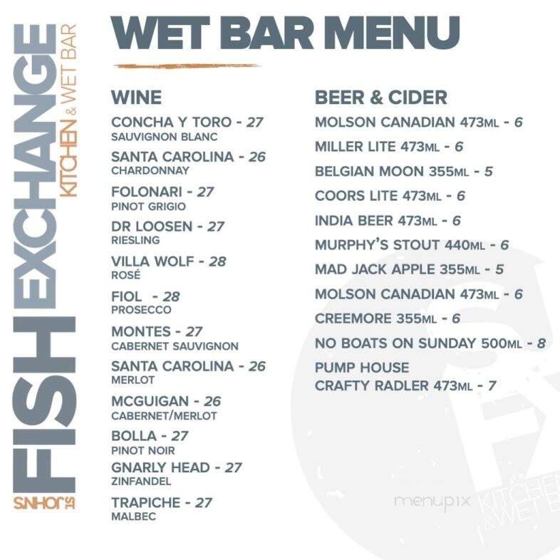 St. John's Fish Exchange - Saint John's, NL menu_pic