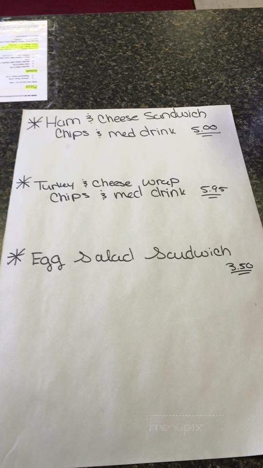 Sub Station - Denton, MD menu_pic